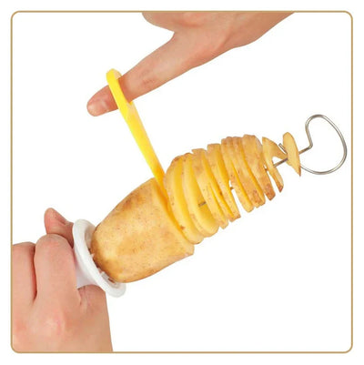 Whirlwind Potato Spiral Cutter Potato Tower Making Machine Vegetable Slicer Creative Vegetable Tools Kitchen Accessories Gadgets by Smarsty