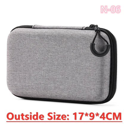 Portable Data Cable Organizer Bag for Travel - Smarsty