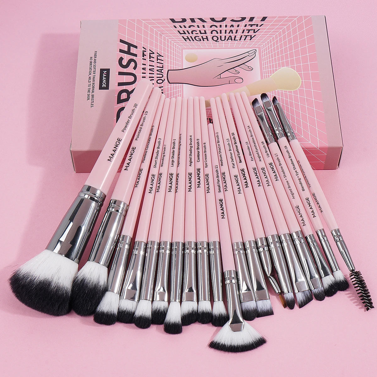 Maange 20Pcs Makeup Brush Set for Flawless Application - Smarsty