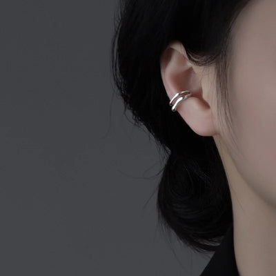 Four Pointed Star Clip Earrings No Piercing Luxury - Smarsty