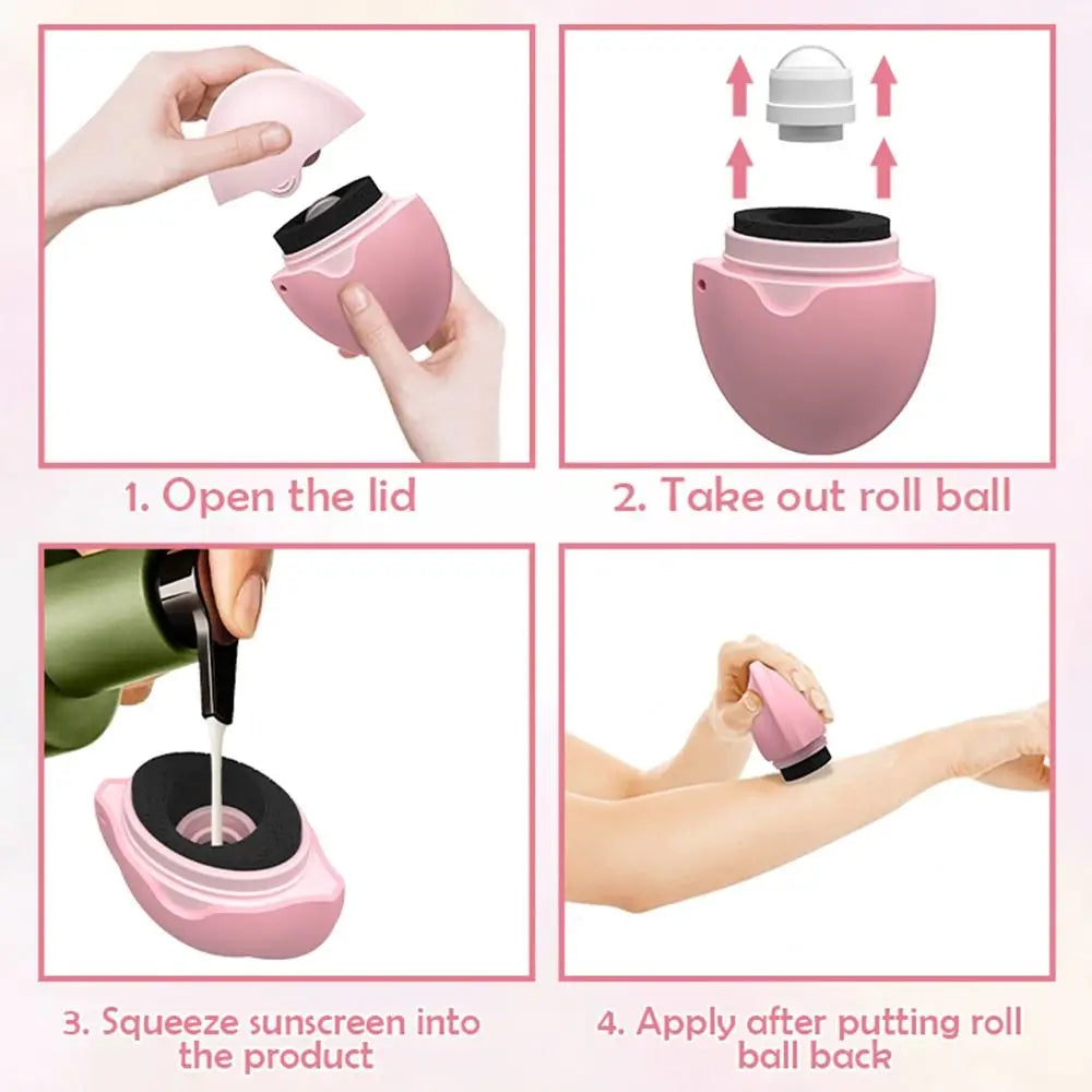 Silicone Sunscreen Roller Applicator for Easy Travel - Smarsty