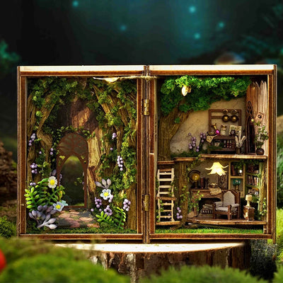 Wooden Miniature Doll House 3D Puzzle Assembly Building Model Kit Small Room Toys Home With Furniture Lighting Wooden Craft Gift by Smarsty