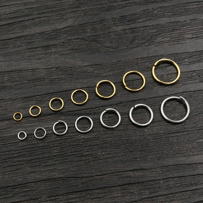 Stainless Steel Jump Rings Gold Color Nickel Free Set - Smarsty