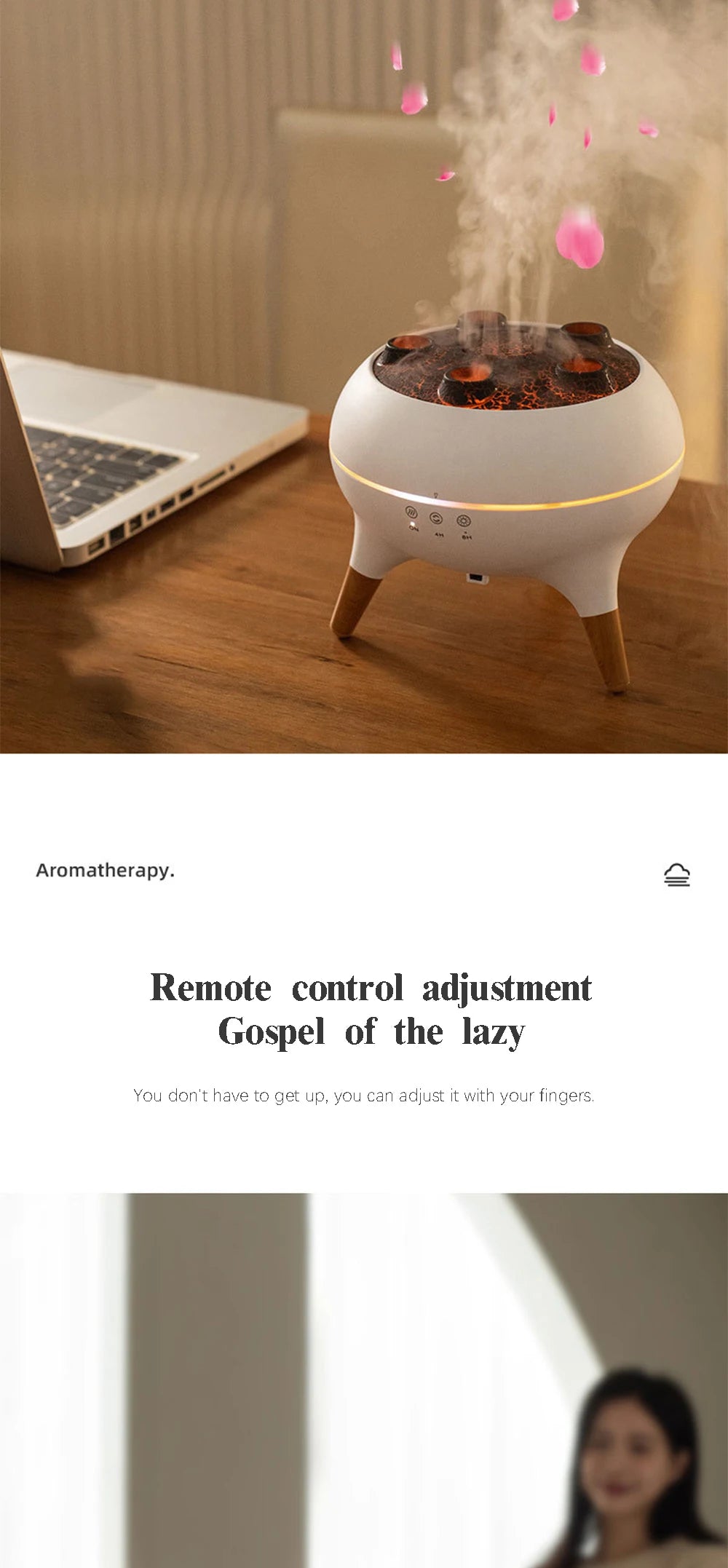 Dynamic Jellyfish Air Humidifier with Remote Control - Smarsty
