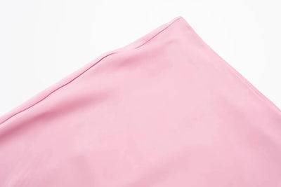 TRAFZA 2024 Y2K Casual Women Long Skirt Spring Elastic High Waisted A-Line Casual Female Satin Skirts High Street Lady Skirts - Smarsty
