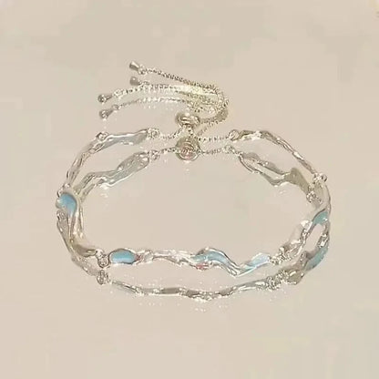 Women's Cherry Blossom Hand Jewelry with Pink Zircon - Smarsty