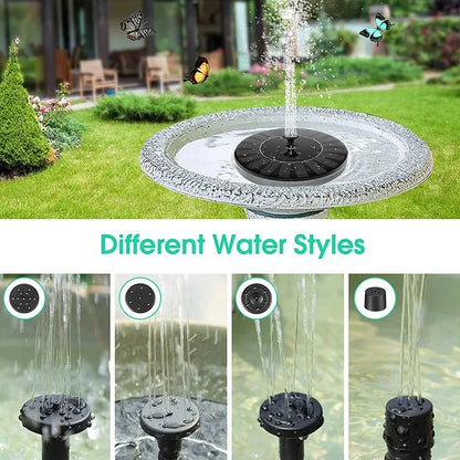 Solar Powered Fountain for Outdoor Garden Decoration - Smarsty