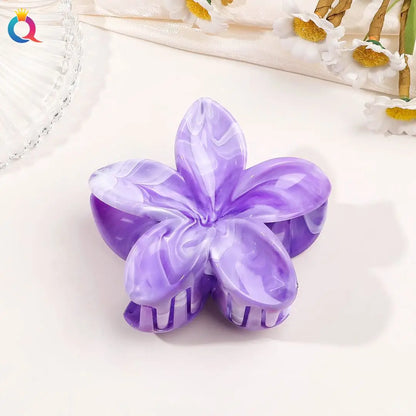 Hawaiian Flower Hair Claw Clips For Thin Hair Lightweight - Smarsty