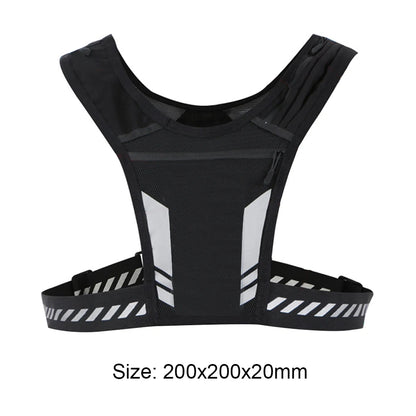 Reflective Running Backpack Mesh Breathable Hydration Backpack Lightweight Elastic Women Men Large Capacity for Jogging Fitness