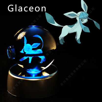 3D Pokemon Crystal Ball Night Light Lamp - Smarsty