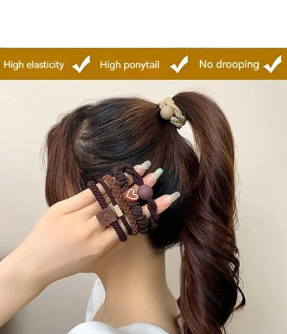 10PCS High Elasticity Hair Ring Set for Durable Ponytails - Smarsty