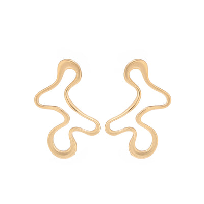 Minimalist Gold Geometric Stud Earrings for Women’s Style - Smarsty