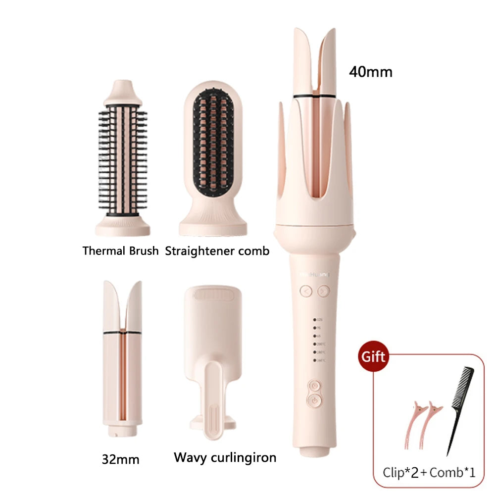 Automatic Hair Curler 32mm Rotating Ceramic Wand - Smarsty