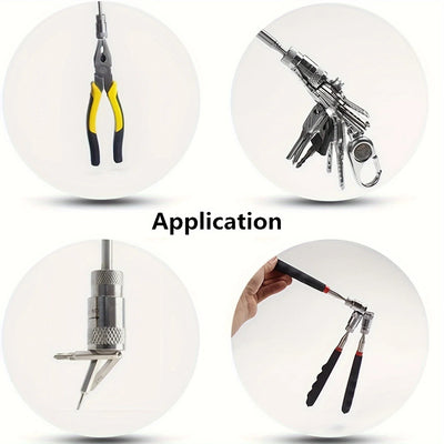 1pc Portable Magnetic Pick Up Tool Extendable Telescopic LED Torch Magnet Rod For Repairing Shop - Smarsty