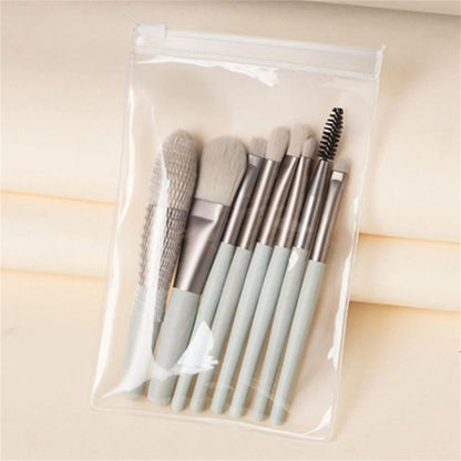 8 Piece Soft Fluffy Makeup Brush Set for Flawless Blending - Smarsty
