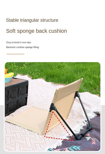 TARKA Camping Single Lazy Chair Park Backrest Relaxing Chairs Lightweight Folding Chairs Outdoor Foldable Beach Picnic Chairs by Smarsty