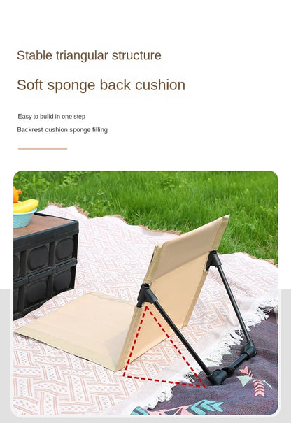 TARKA Camping Single Lazy Chair Park Backrest Relaxing Chairs Lightweight Folding Chairs Outdoor Foldable Beach Picnic Chairs