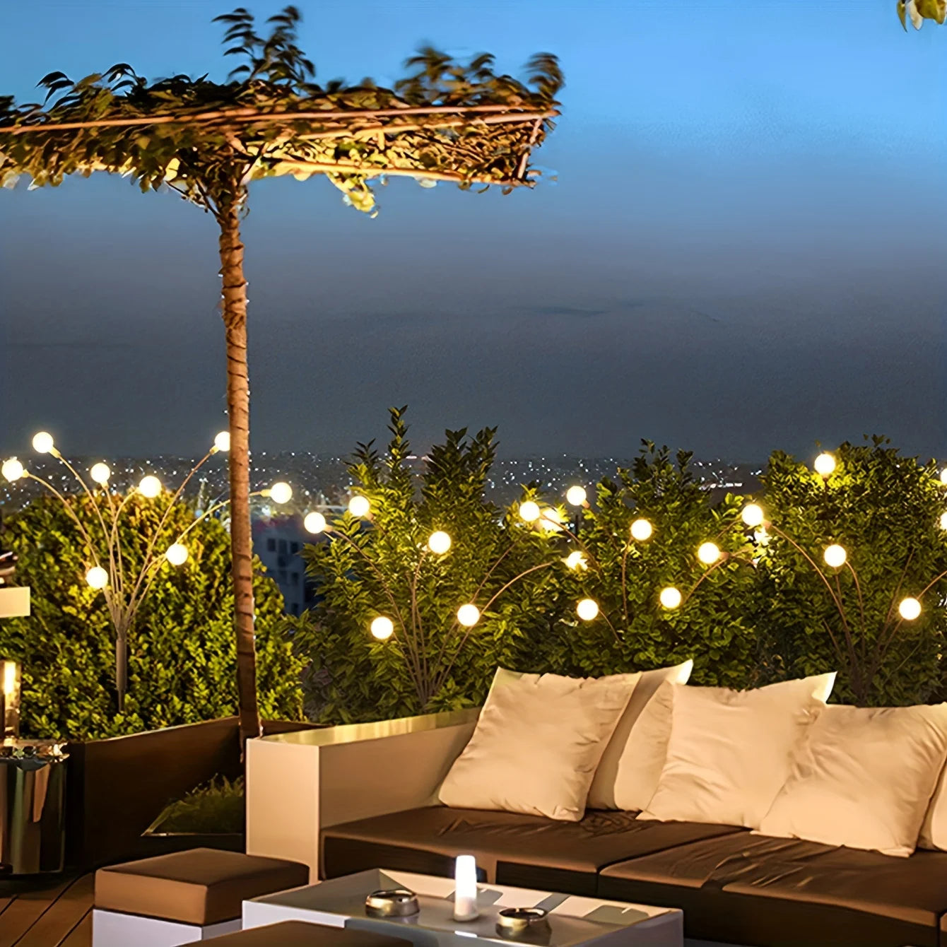 Solar Garden Firefly Lights Waterproof Decorative Lamps - Smarsty