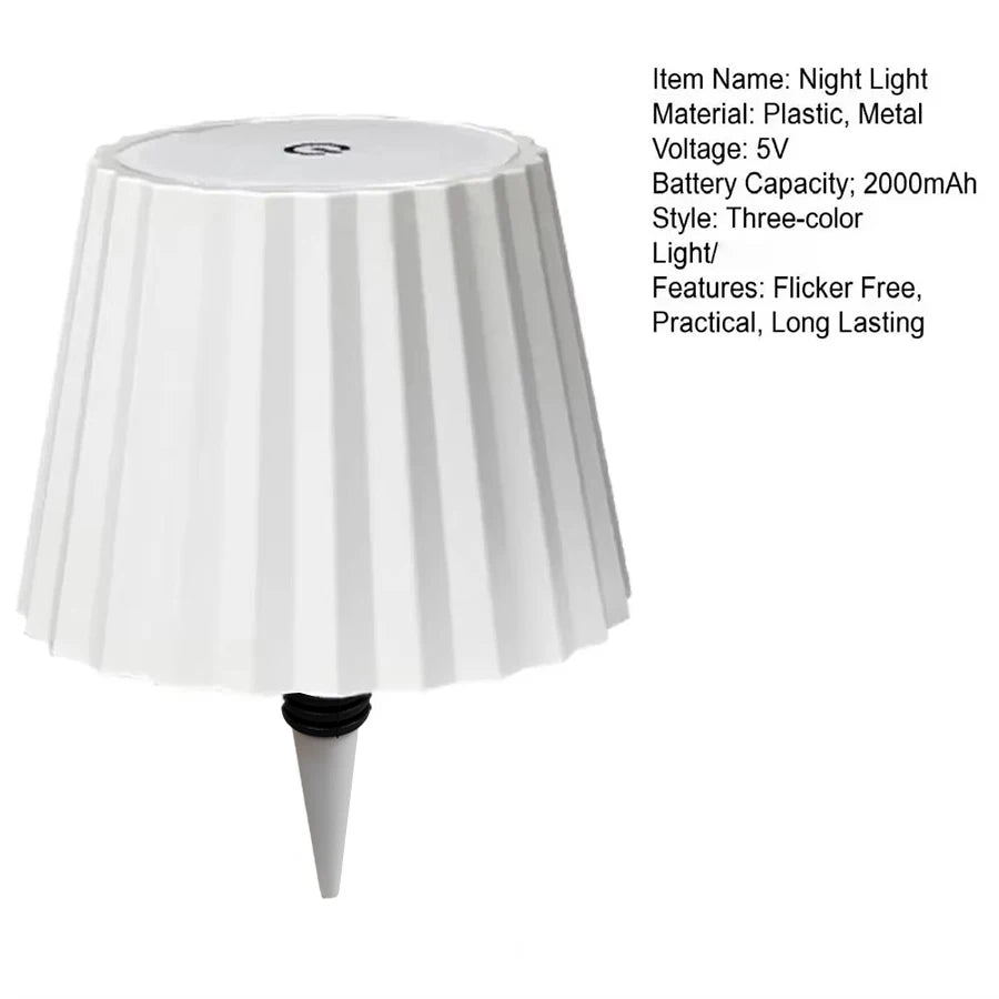 Wireless Bottle Lamp with 3-Color Touch Control - Smarsty