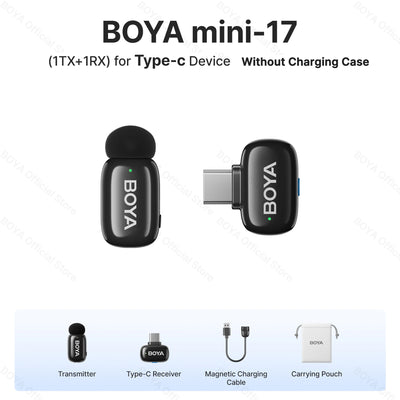 Boya Mini Wireless Lavalier Microphone for Mobile Recording - Smarsty