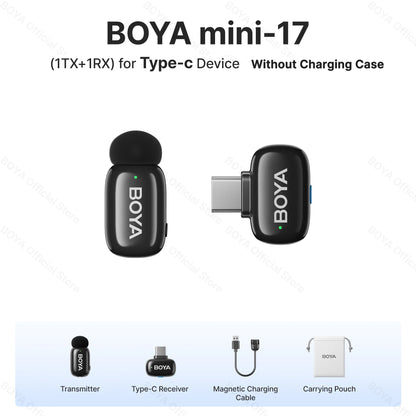 Boya Mini Wireless Lavalier Microphone for Mobile Recording - Smarsty