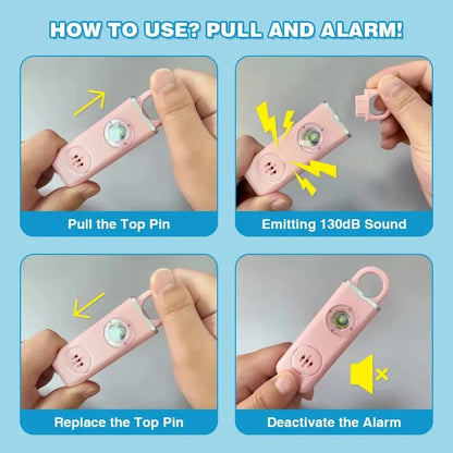 He Original Personal Safety Siren for Women - 130dB Siren, Strobe & Key Chain 3 Pop Colors AF2004 Anti Robbery Call for Help by Smarsty