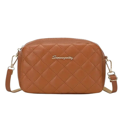 Embroidered Camera Bag Crossbody For Women Checkered - Smarsty