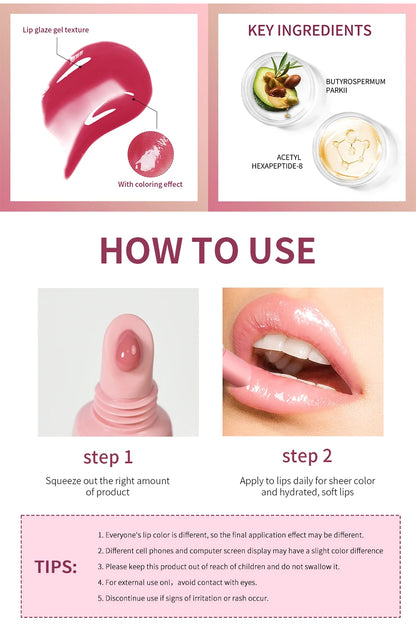 Moisturizing Lip Glaze Oil for Hydrated Lips - Smarsty
