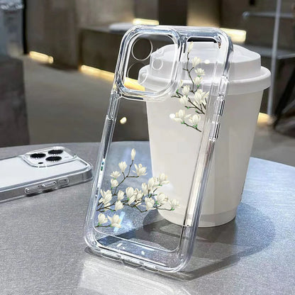 Flower Clear Shockproof iPhone Case - Smarsty