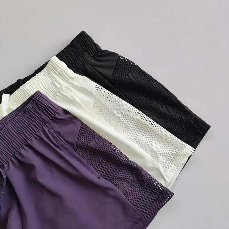 Women's Yoga Shorts High Waist Sport Fitness 2 in 1 Workout Shorts Running Pants Sports Shorts Casual Gym Quick Drying Shorts - Smarsty