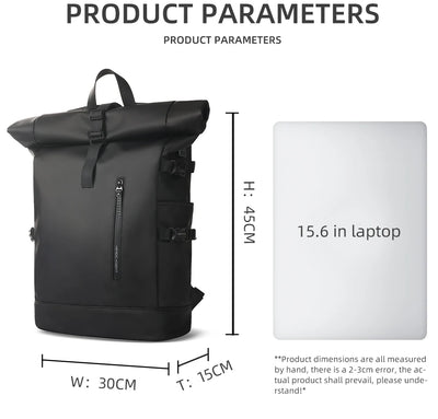 HK Expandable Travel Backpack Men Large Capacity Waterproof 15.6” Laptop Bag Hiking Rucksack Cycling Daypack Bag with USB Port - Smarsty