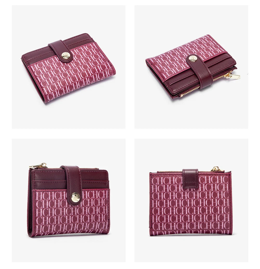 CH Women's Wallet Premium Sense Fashion Women's Card Bag Temperament Convenient Carrying Women's Small Bag Elegant High Quality - Smarsty