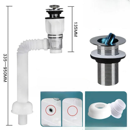 Flip Top Anti-Odor Drain Pipe Set for Kitchen and Bathroom - Smarsty
