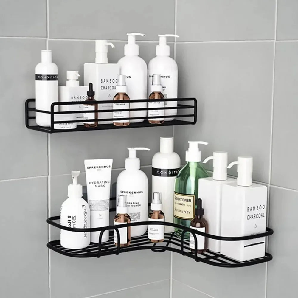 Corner Bathroom Shelf Wall Mounted No-Drill Organizer - Smarsty