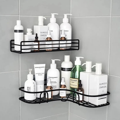 Corner Bathroom Shelf Wall Mounted No-Drill Organizer - Smarsty
