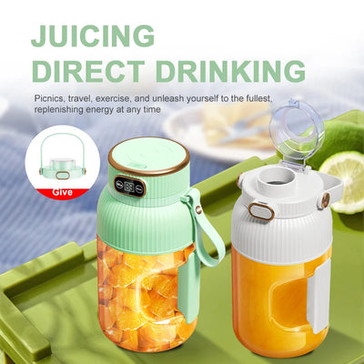 1000ML Portable Juicer Blender Fruit Juicer USB Charging Lemon Orange Fruit Juicing Cup Smoothie Blender Machine Kitchen Tools - Smarsty