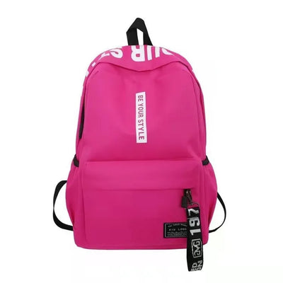Fashion trend backpack backpack for men and women junior high school high school student bag large capacity korean version of th - Smarsty