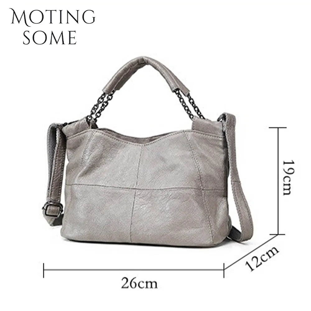 Cow Leather Saddle Bag For Women Mini Tote Luxury Daily - Smarsty
