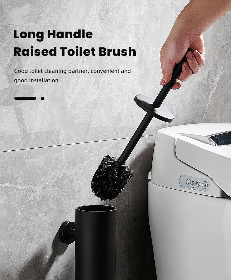 Stainless Steel Wall Mounted Toilet Brush Holder Accessory - Smarsty