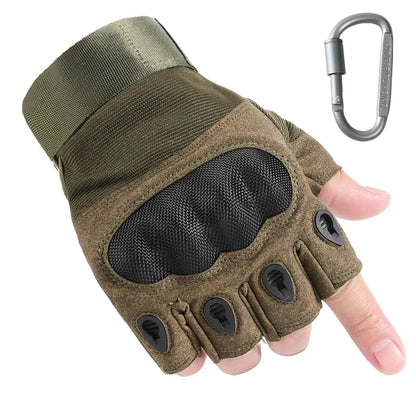 Touch Screen Tactical Motorcycle Gloves With Hard Knuckle Protection - Smarsty