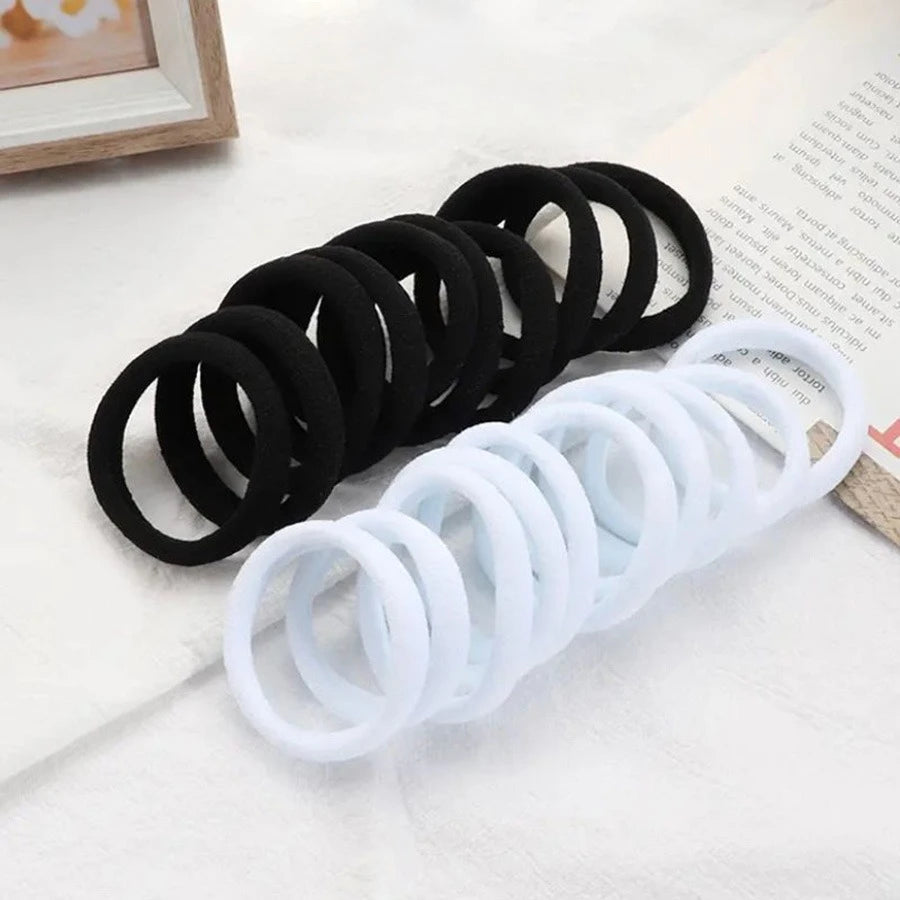 High Elastic Nylon Hair Bands 100 Pack Soft No Damage - Smarsty