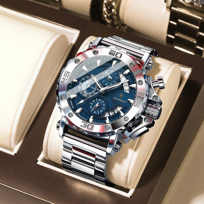 Luxury Waterproof Men's Chronograph Watch with Calendar - Smarsty