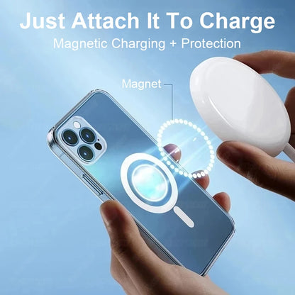 MagSafe Transparent Case For IPhone Wireless Charge - Smarsty