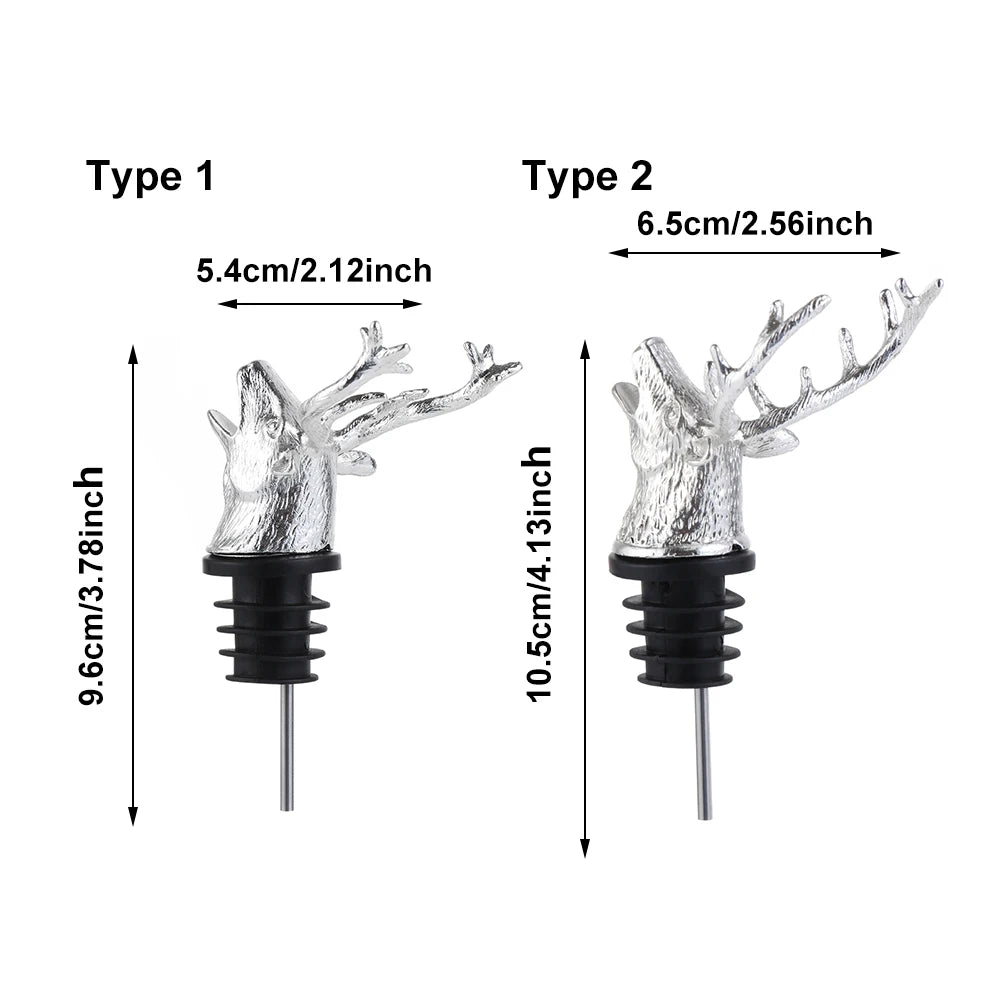 Deer Head Wine Pourer Stopper for Easy Aeration - Smarsty