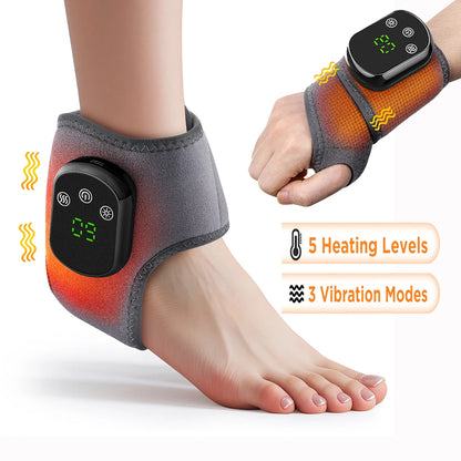 Portable Electric Foot and Hand Massager with Heat and Vibration - Smarsty
