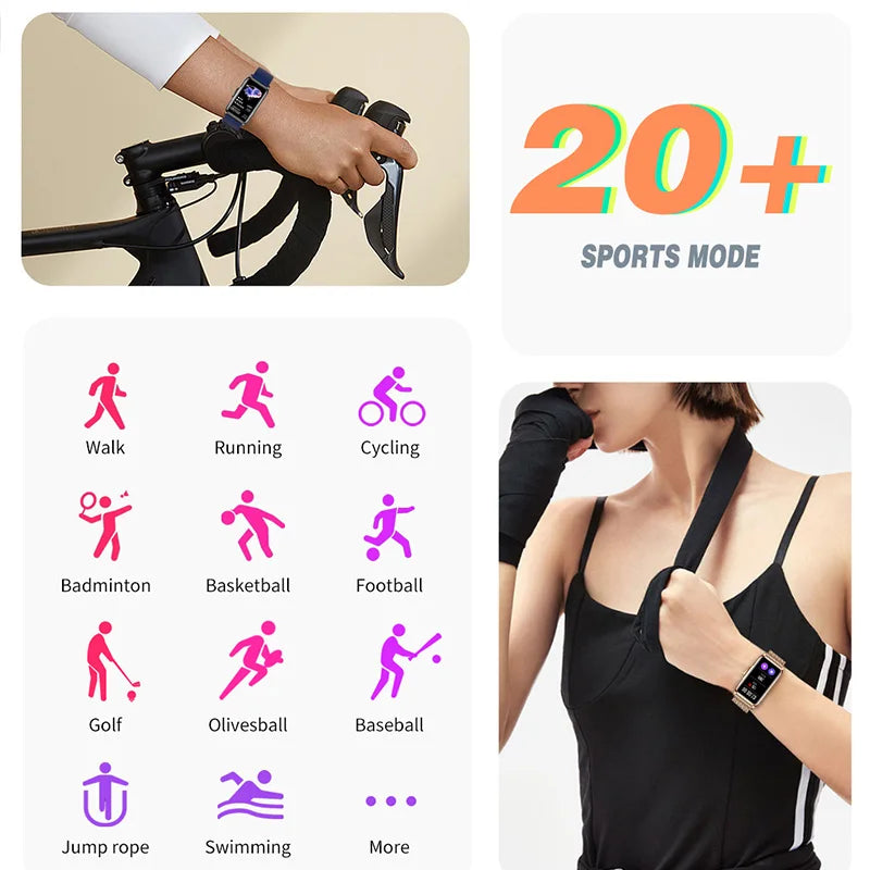 Waterproof Smartwatch for Men and Women with Heart Rate Tracker - Smarsty