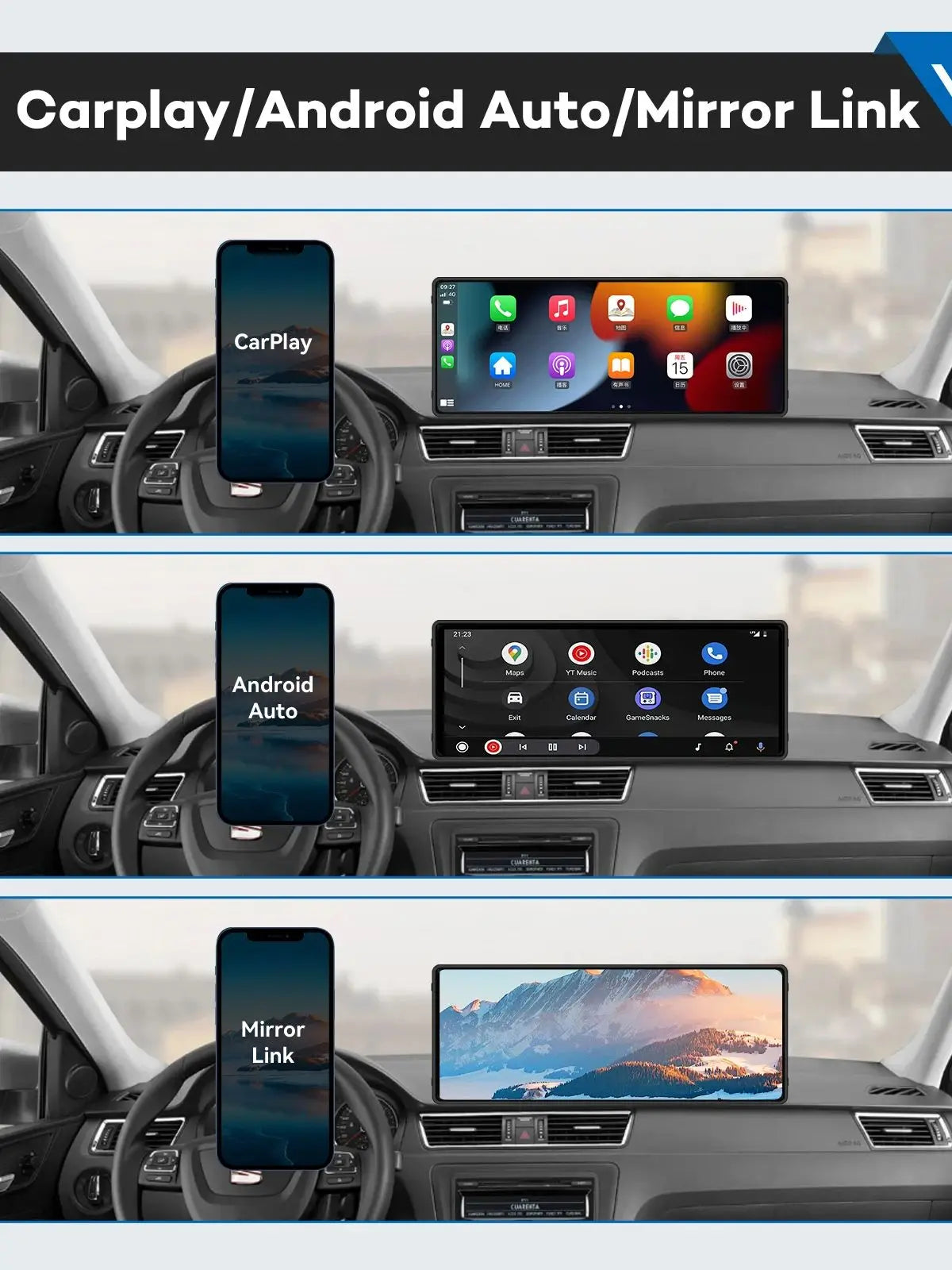 10.26 Inch Wireless CarPlay Car Radio Multimedia Receiver - Smarsty
