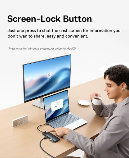 Usb C Hub 8K Hdmi Expansion For Multiscreen And Peripherals