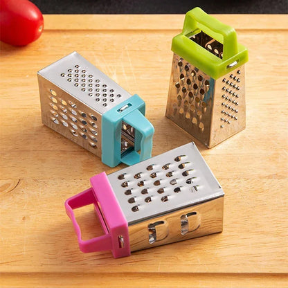 Mini Stainless Steel Four-Sided Cucumber Grater Fruit Planer Cheese Slicers Carrot Vegetables Cutter Home Smart Kitchen Gadgets