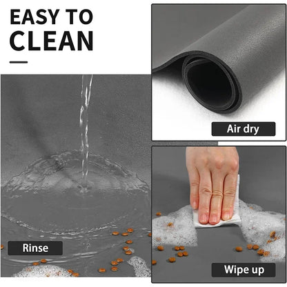 Absorbent Pet Feeding Mat for Easy Clean Up - Smarsty